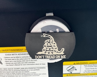 3D Printed Sun Visor Zn Carrier – Don't Tread On Me Clip Holder