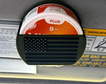 3D Printed Vel0+ Nicotine Can Carrier – Personalized Sun Visor Clip Holder USA Made
