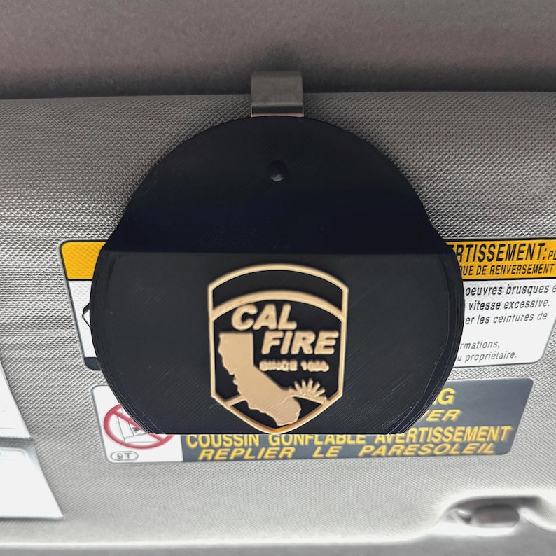 3D Printed Zn Can Holder – Personalized Visor Clip, USA Made image 7
