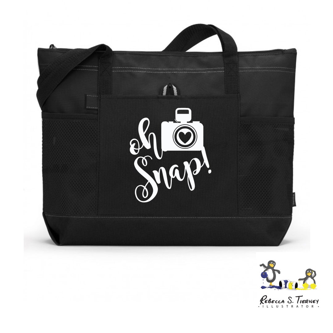 Oh Snap Photographer Tote Bag, Photography Teacher Bag, Photographer