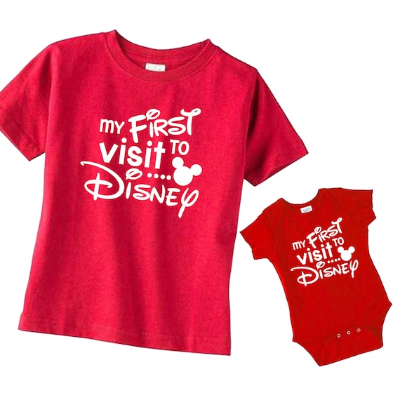 My First Visit to Disney First trip T-shirt or Baby Bodysuit