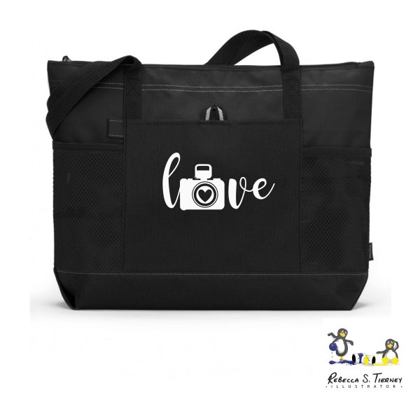 Love Photography / Photographer Tote Bag, Photography Teacher Bag, Photographer gift, Artist Gift