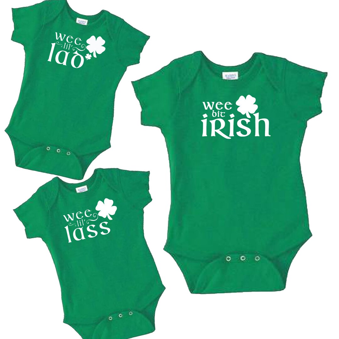 "I'm A Wee Bit Irish" Baby Bodysuit - St Patrick's Day Outfit For Newborns & Infants