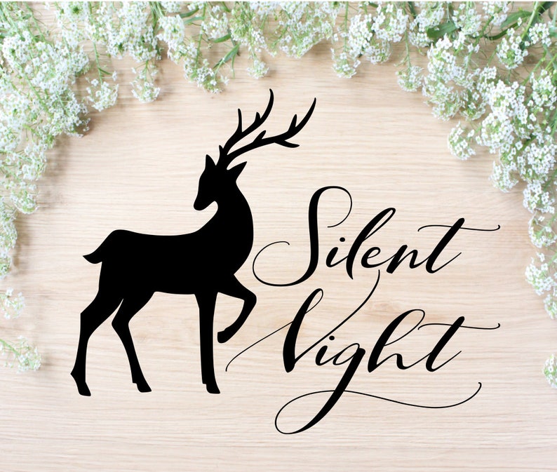 Download Dxf Silhouette Silent Night Reindeer Svg Png Cricut Download Reindeer Clipart Svg Christmas Svg File Reindeer Cut File Invitations Announcements Paper Party Supplies Delage Com Br