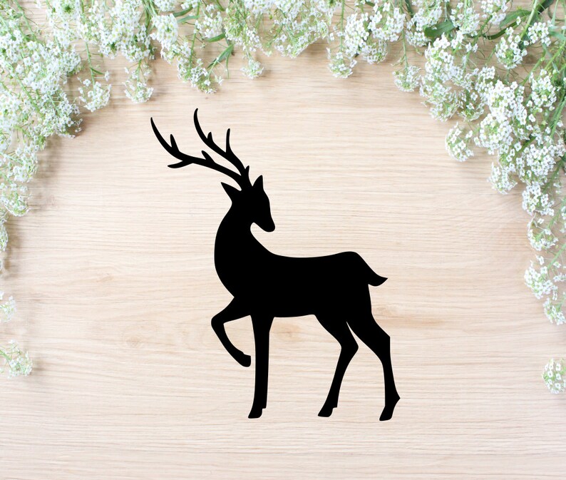Download Cricut Download Reindeer Clipart Dxf Svg Reindeer Svg Png Reindeer Cut File Christmas Svg File Silhouette Paper Paper Party Supplies