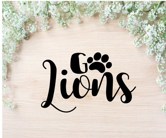 Download Free Go Lions Svg Lions Football Svg Football Svg Lions Shirt Etsy SVG Cut Files