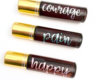 10 custom Sparkle Holographic Roller Labels
