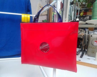 Stitsj red vegan case/storage bag/handbag