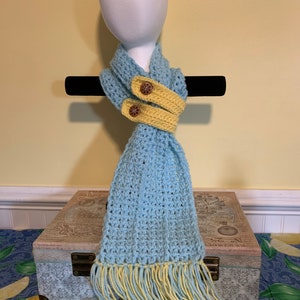 Sun & Sky button scarf