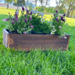 Cedar Planter Box, Reclaimed Wood, Indoor/Outdoor Great for Herb, Flowers, Succulents, Cactus, Wooden Planter Box, Planter image 7