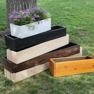 Cedar Planter Box, Reclaimed Wood, Indoor/Outdoor Great for Herb, Flowers, Succulents, Cactus, Wooden Planter Box, Planter