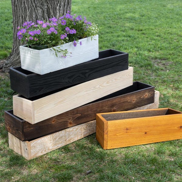 Cedar Planter Box, Reclaimed Wood, Indoor/Outdoor Great for Herb, Flowers, Succulents, Cactus, Wooden Planter Box, Planter