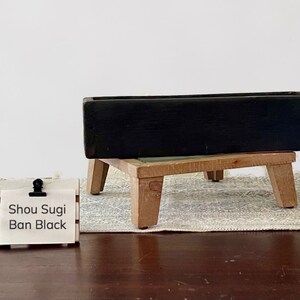 Reclaimed Wood Indoor/Outdoor Planter Box Great for Succulents, Cactus, Wooden Planter Box, Planter Shou Sugi Ban- Black