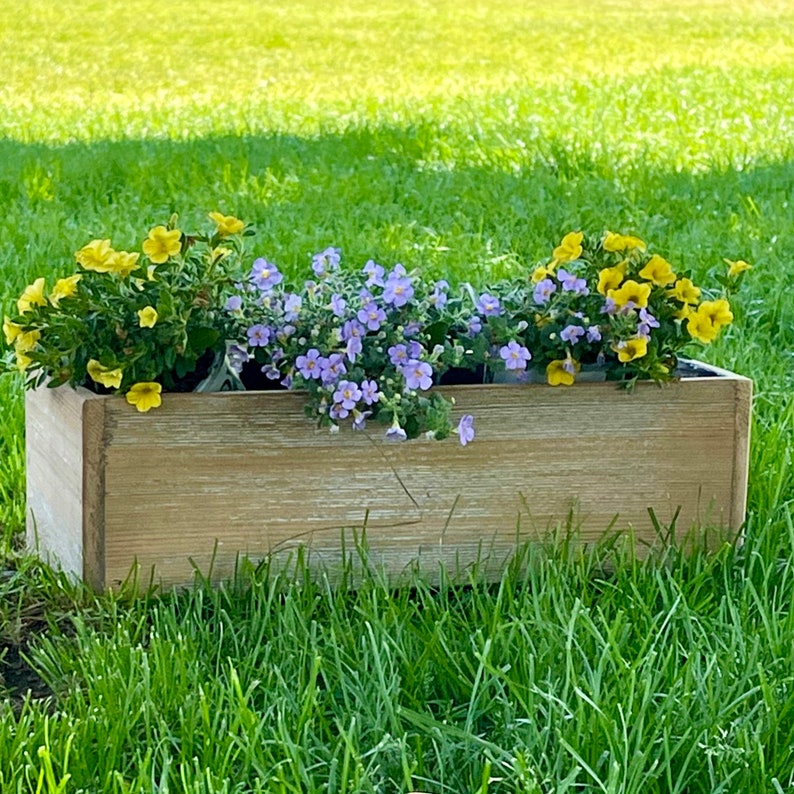 Cedar Planter Box, Reclaimed Wood, Indoor/Outdoor Great for Herb, Flowers, Succulents, Cactus, Wooden Planter Box, Planter image 9