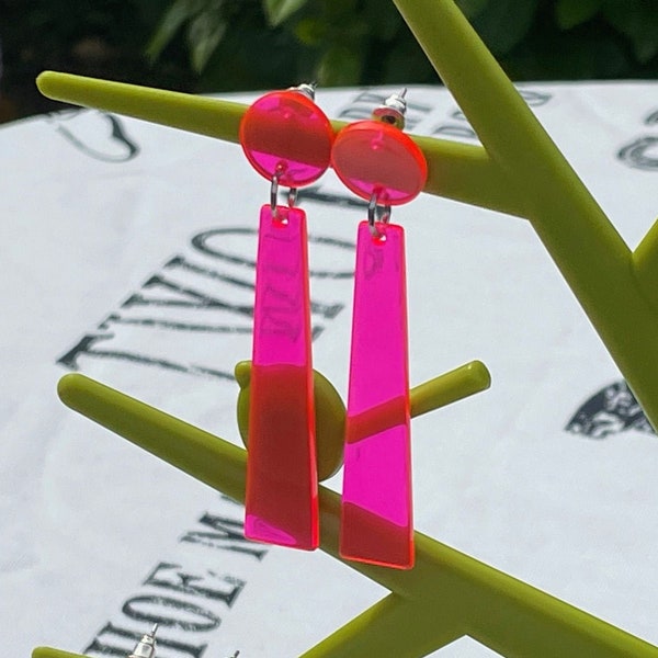 Perspex Earrings Etsy