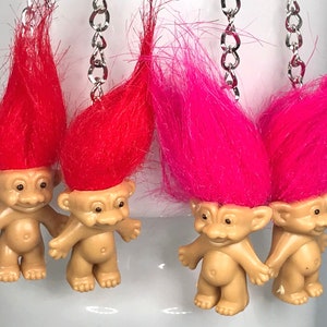 TROLL DOLL EARRINGS retro several colours image 9