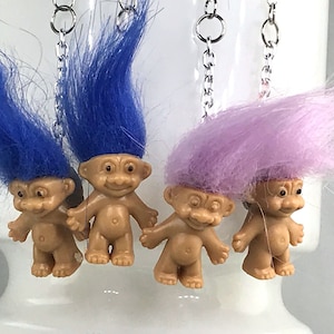 TROLL DOLL EARRINGS retro several colours image 4