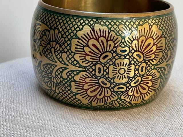 plant pot 真鍮製 バングル ブレスレット 栃木レザー レザー 