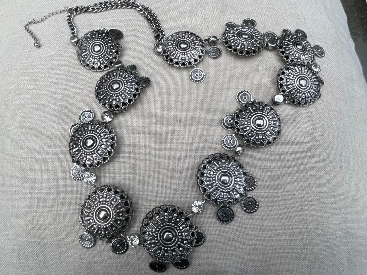 ヴィンテージシルバートーンインドベルト、ボリウッドベリーダンス多