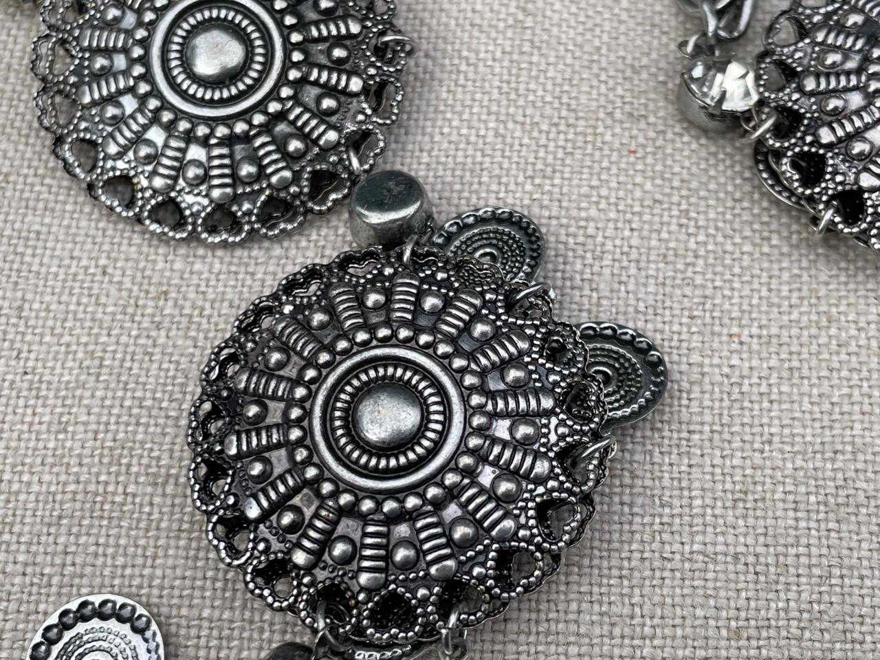 ヴィンテージシルバートーンインドベルト、ボリウッドベリーダンス多