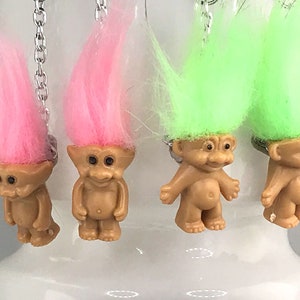 TROLL DOLL EARRINGS retro several colours image 2