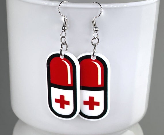 Acrylic Nurse Earrings Acrylic Nurse Earrings