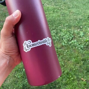 Inconceivable !! Die-cut, Vinyl Sticker: Princess Bride Movie Fan Art ...