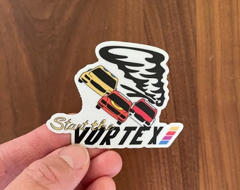 Auto-Rennsport-Vinylaufkleber: Vintage Nascar-Design, wasserfester Stanzaufkleber