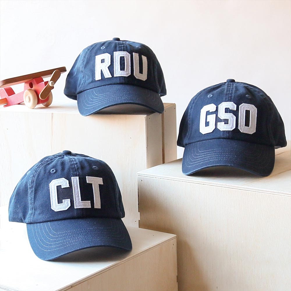 North Carolina Airport Code Caps GSO RDU CLT Etsy