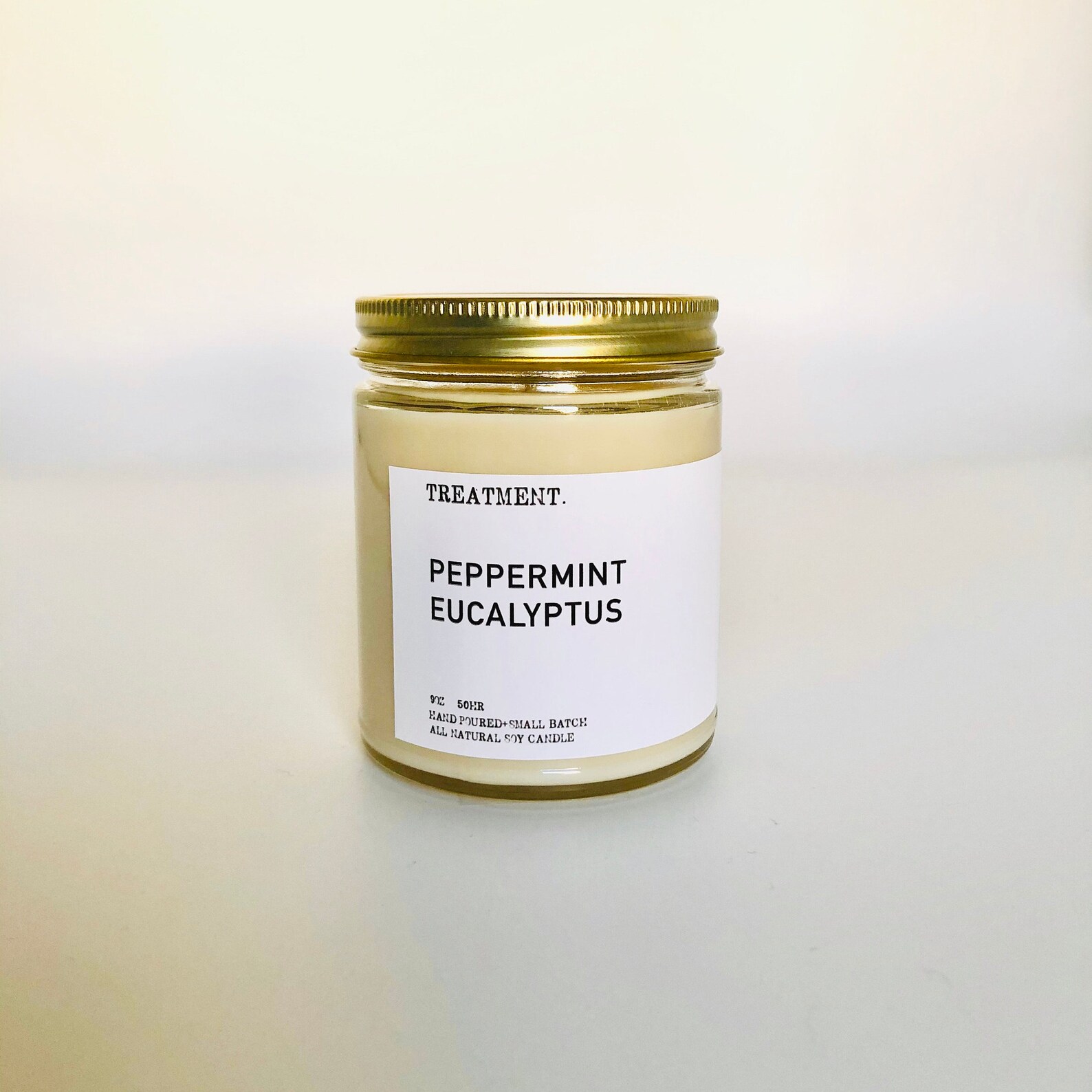 Peppermint Eucalyptus Soy Candle Etsy