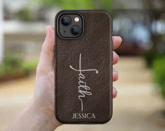 Personalized Faith iPhone Case: Christian Scripture, Tough Dual-Layer
