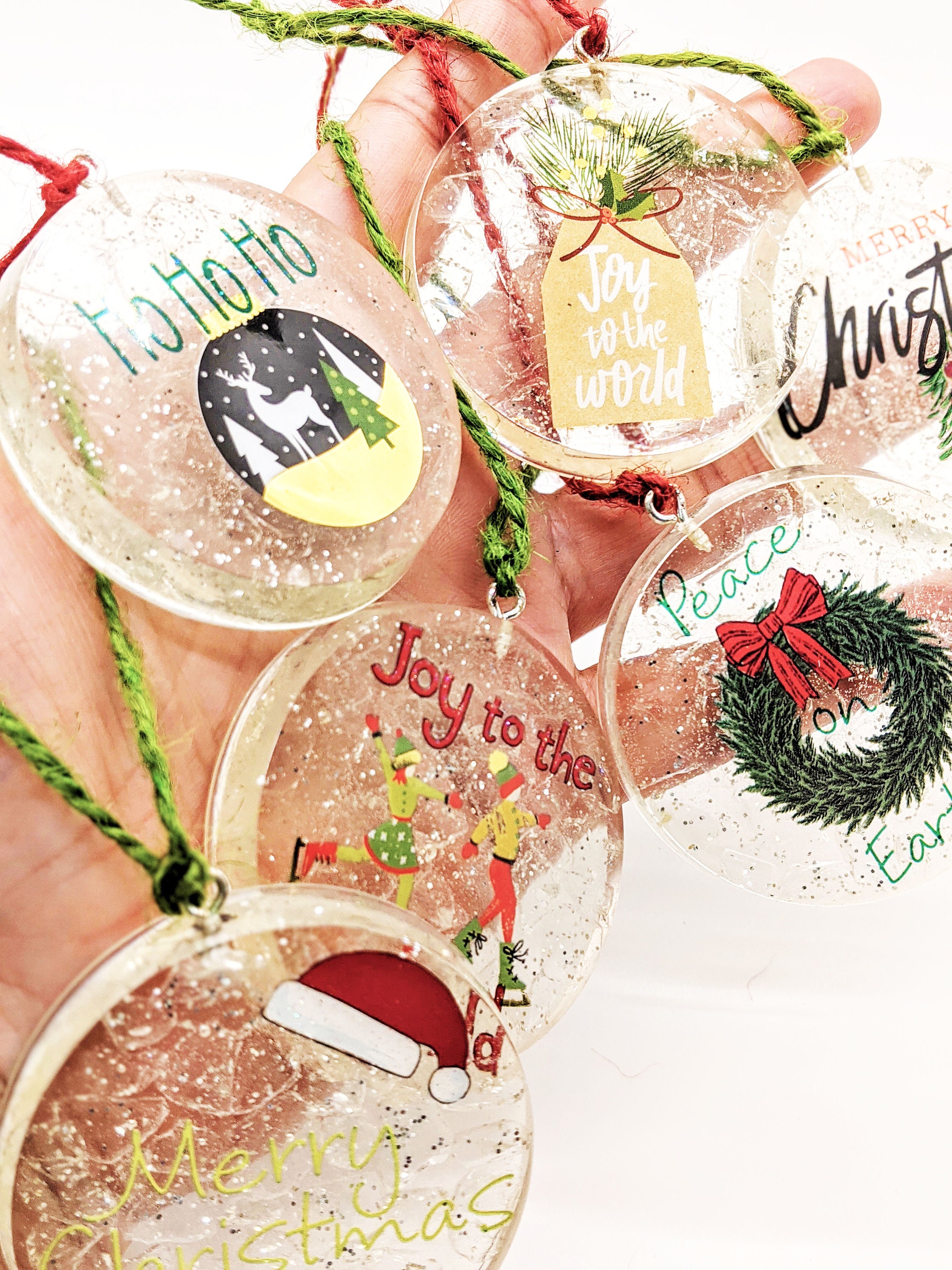 Christmas Ornaments Handmade Set of Six Christmas Decoration Etsy Christmas Decoration Etsy