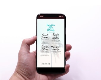 Summer Vibes Young Living Diffuser combina gráfico de história IG