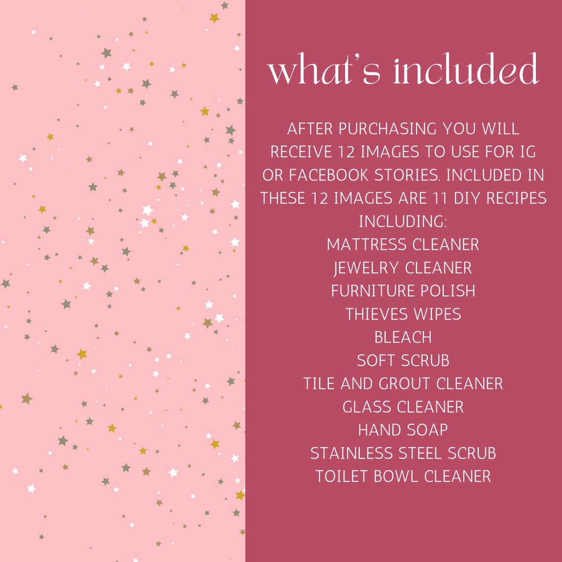 DIY Young Living Recipes Young Living Instagram Stories Etsy