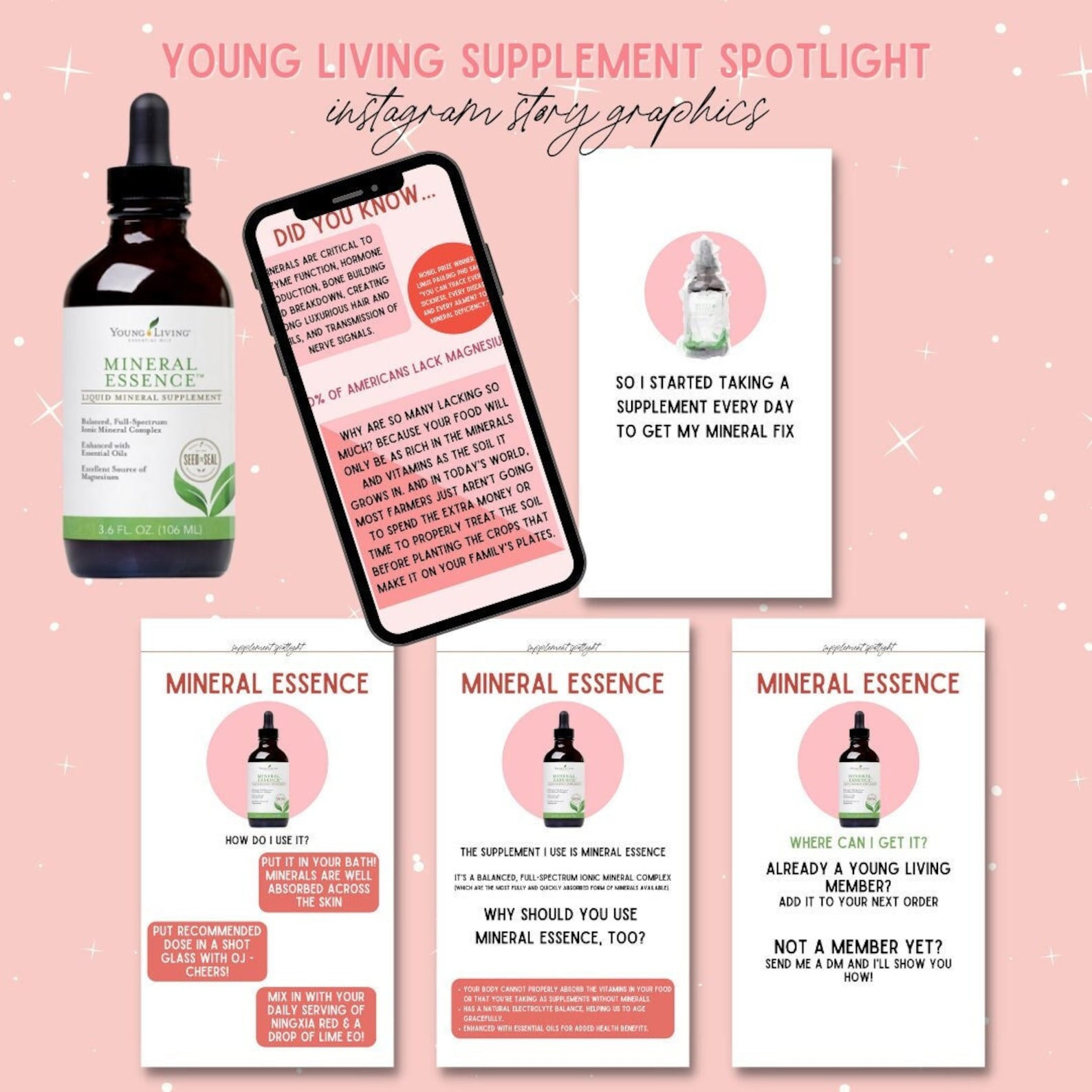 Young Living Supplement Spotlight, Mineral Essence, Instagram Story