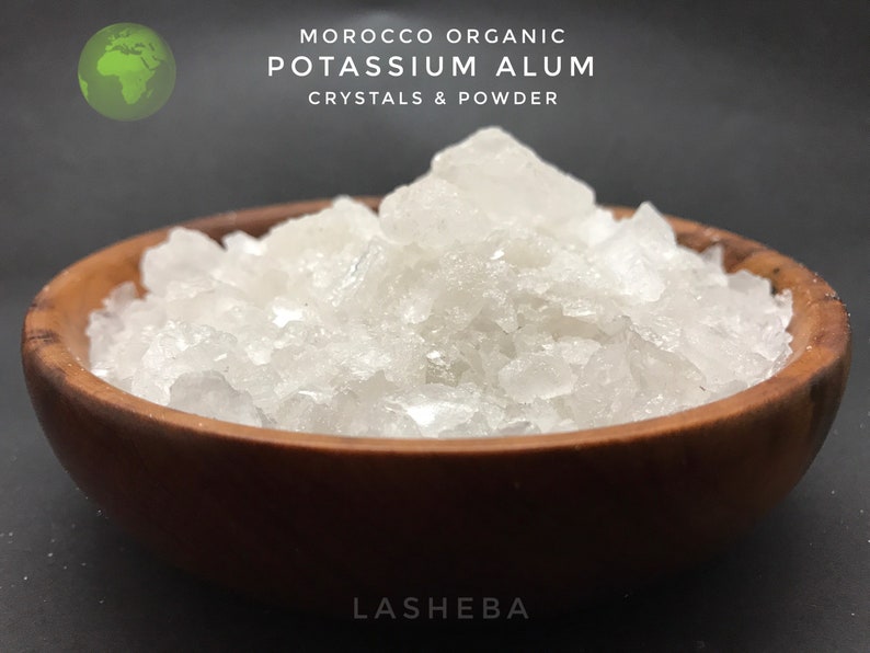 Natural Potassium Alum moroccan Safe Deodorant protection Etsy UK