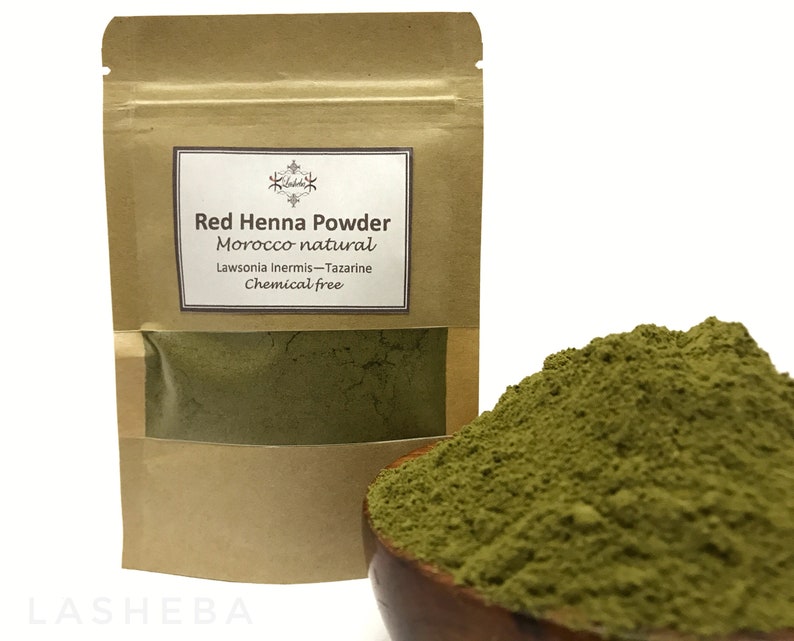 Red Henna Powder-Maroc pur Naturel Tazarine Henna Lawsonia | Etsy