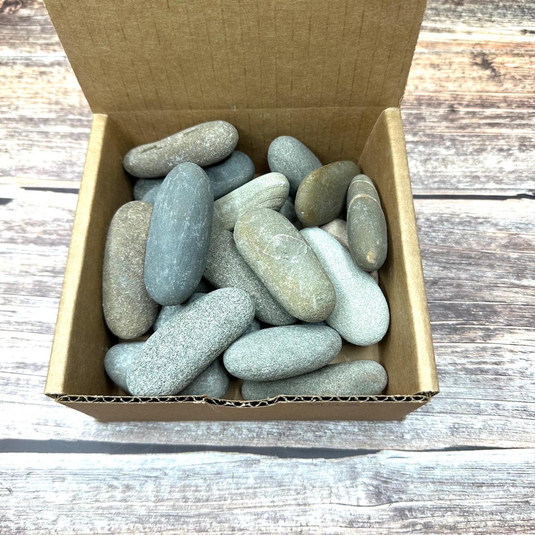 1KG Natural River Rocks Blanks for Painting OBLONG 2 | Dot Mandala ...