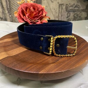 Vintage 80s Orchid Flower Rope Waist Belt Gold Tone Buckle M/L 36 in 80s Floral Belt - Etsy main image 2