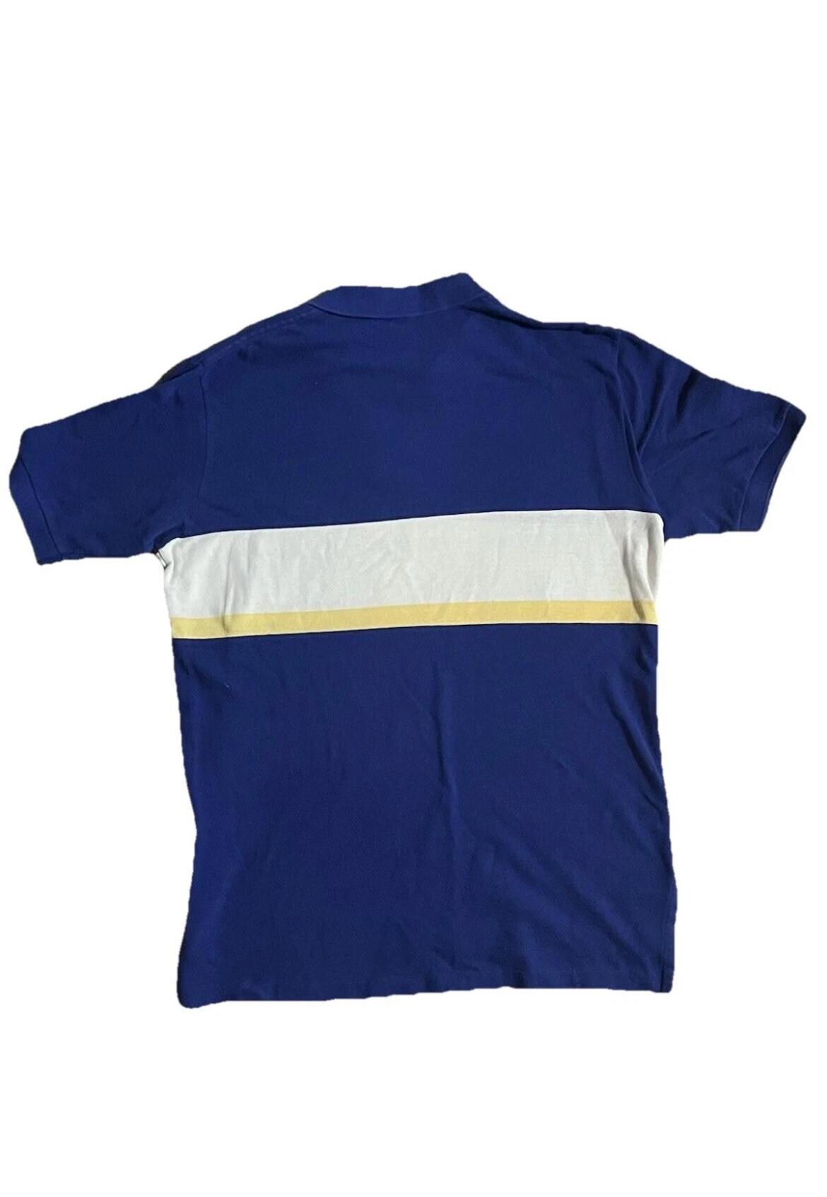 Sz L Vintage '90s Y2K Ralph Lauren Polo Blue Striped Polo Shirt W