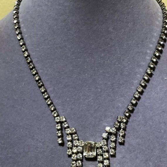 SALE! Vintage 1930s PARCO Clear Rhinestone Choker… - image 6