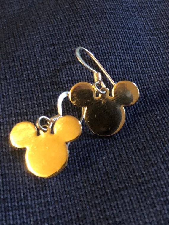 Vintage Disney Gold Plated Mickey Mouse Dangle French… Gem