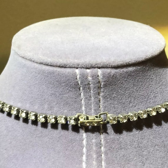 SALE! Vintage 1930s PARCO Clear Rhinestone Choker… - image 4