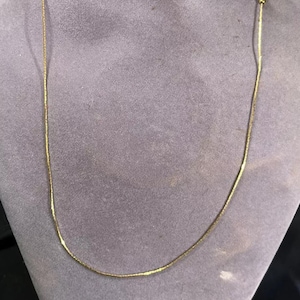 Vintage Gold Tone Adjustable Length Slide Chain Necklace