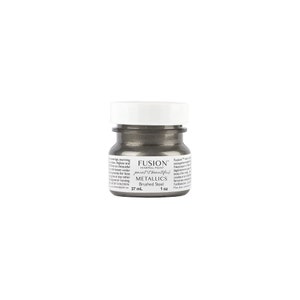 METALLIC BRUSHED STEEL 37 mL (Tester) - Fusion Mineral Paint - Fast Shipping