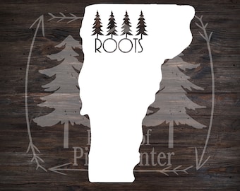 Vermont Roots State Decal – Custom State Pride Sticker