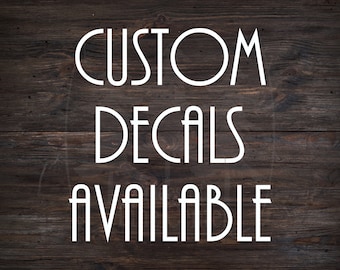 Custom Vinyl Decals – Personalized Stickers, Wedding & Logo