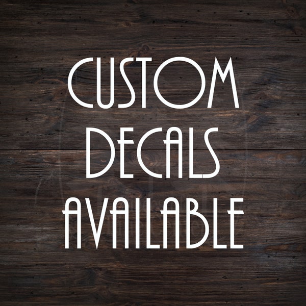 Custom Decals - Personalize Decal - Wedding Decal - Wedding Sticker - Mirror Decals - Logo Decals - Tumbler Cup Decals - Laptop Decals