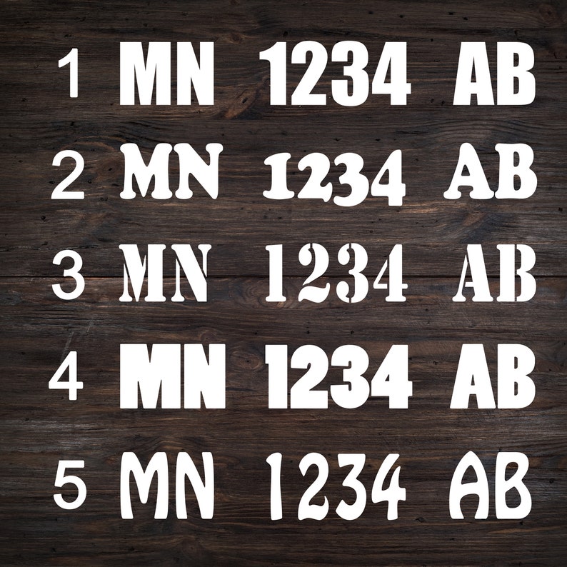 Minnesota Boat Registration Numbers Boat Registration Etsy