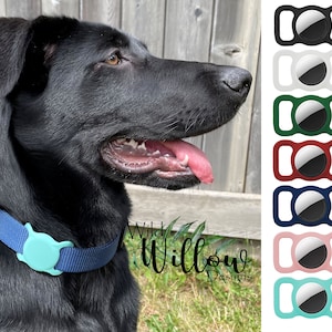 Housse AirTag pour chien chat ou collier ou harnais pour animaux de compagnie, sac à dos/sac d'école pour enfant. Étui de protection en silicone pour unité de suivi GPS Apple